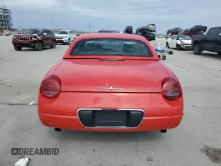 2002 Ford Thunderbird w/Hardtop Premium with VIN 1FAHP60A52Y130912, listed as a Copart auction lot 47558185 with 96,046 mi miles and Salvage Title. Bid and sale history available at carsss.com. Image 6.