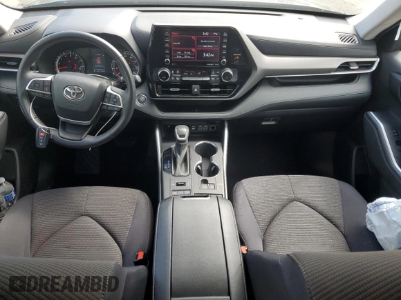 2022 Toyota Highlander LE with VIN 5TDBZRBH5NS193739, listed as a Copart auction lot 59274444 with 13,804 mi miles and Salvage title. Bid and sale history available at DreamBid. Image 8.