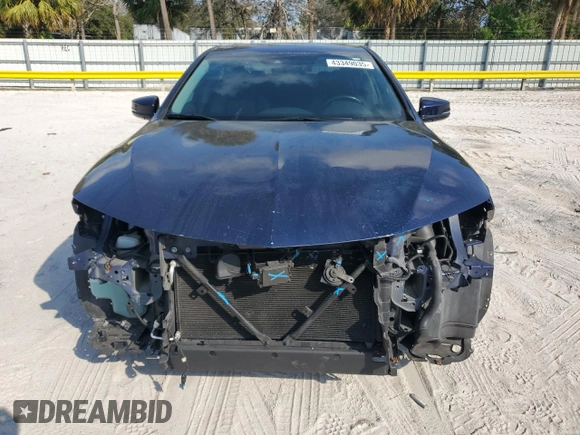 2019 Acura TLX with VIN 19UUB2F38KA002330, listed as a Copart auction lot 43349035 with 104,739 mi miles and Non Repairable. Bid and sale history available at carsss.com. Image 5.