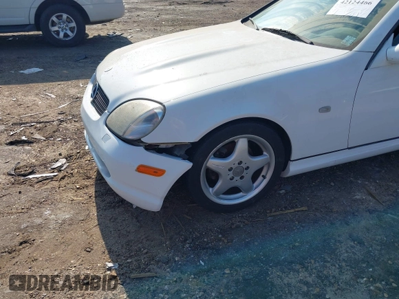 1999 Mercedes-Benz SLK-Class with VIN WDBKK47F1XF086364, listed as a IAAI auction lot 42124466 with 177,104 mi miles. Bid and sale history available at carsss.com. Image 6.