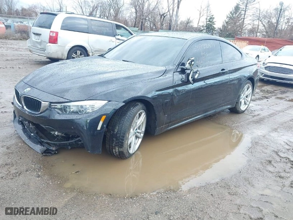 2014 BMW 4 Series 435i xDrive with VIN WBA3R5C57EK187561, listed as a IAAI auction lot 41722571 with 79,681 mi miles. Bid and sale history available at carsss.com. Image 2.