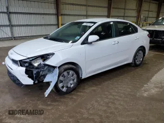 2023 Kia Rio LX with VIN 3KPA24ADXPE615843, listed as a Copart auction lot 47660125 with 27,841 mi miles and Salvage Title. Bid and sale history available at DreamBid. Image 1.