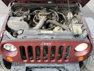 2007 Jeep Wrangler X with VIN 1J4FA241X7L134667, listed as a Copart auction lot 50966315 with 186,714 mi miles and Non Repairable. Bid and sale history available at carsss.com. Image 12.