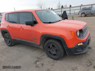 2018 Jeep Renegade Upland Edition with VIN ZACCJBAB9JPJ56911, listed as a IAAI auction lot 41420839 with 48,633 mi miles. Bid and sale history available at carsss.com. Image 1.