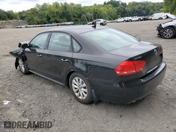 2013 Volkswagen Passat Wolfsburg Edition with VIN 1VWAP7A31DC133451, listed as a Copart auction lot 69592224 with 76,611 mi miles and Salvage Title. Bid and sale history available at carsss.com. Image 2.