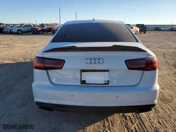 2017 Audi A6 Premium Plus with VIN WAUF2AFC6HN032426, listed as a Copart auction lot 83065634 with 94,698 mi miles and Salvage Title. Bid and sale history available at carsss.com. Image 6.