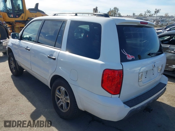 2005 Honda Pilot EX-L with RES with VIN 2HKYF18655H541622, listed as a IAAI auction lot 41419100 with 159,378 mi miles. Bid and sale history available at carsss.com. Image 3.