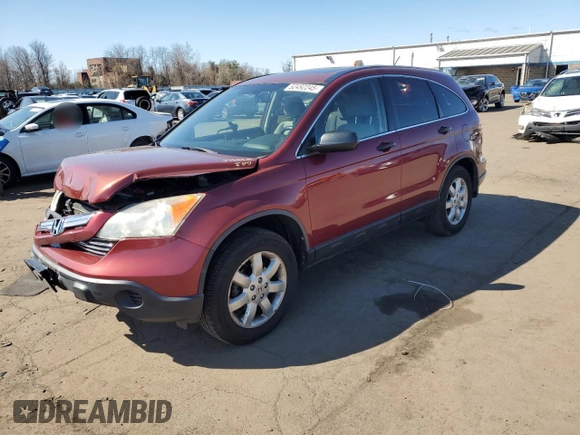 2009 Honda CR-V EX with VIN JHLRE48509C022482, listed as a Copart auction lot 52492245 with 218,697 mi miles and Salvage Title. Bid and sale history available at carsss.com. Image 1.