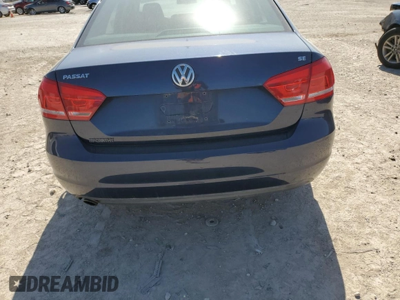 2013 Volkswagen Passat SE w/Sunroof with VIN 1VWBP7A32DC144141, listed as a Copart auction lot 48797945 with 156,897 mi miles and Salvage Title. Bid and sale history available at carsss.com. Image 6.