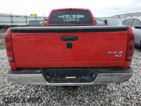 2006 Dodge Ram 2500 SLT with VIN 1D7KS28CX6J203743, listed as a Copart auction lot 80677674 with 0 mi miles and Salvage Title. Bid and sale history available at carsss.com. Image 6.