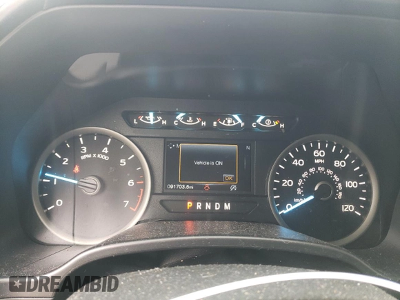 2020 Ford F-150 XL with VIN 1FTEW1E57LFA26918, listed as a Copart auction lot 57839875 with 91,703 mi miles and Salvage title. Bid and sale history available at DreamBid. Image 9.