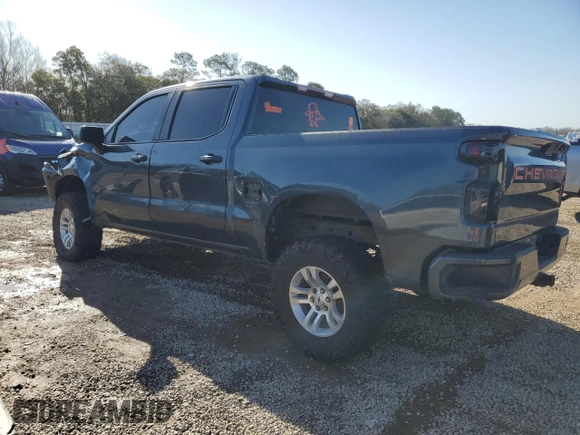 2020 Chevrolet Silverado 1500 Custom with VIN 3GCPWBEF1LG309594, listed as a Copart auction lot 47881835 with 124,433 mi miles and Salvage Title. Bid and sale history available at carsss.com. Image 2.