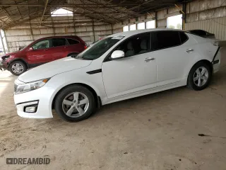 2015 Kia Optima LX with VIN KNAGM4A7XF5662683, listed as a Copart auction lot 44757055 with 112,993 mi miles and Salvage Title. Bid and sale history available at carsss.com. Image 1.