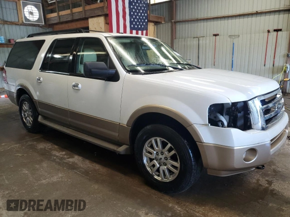 2014 Ford Expedition Max XLT with VIN 1FMJK1J55EEF31442, listed as a Copart auction lot 64110775 with 108,276 mi miles and Salvage title. Bid and sale history available at DreamBid. Image 4.