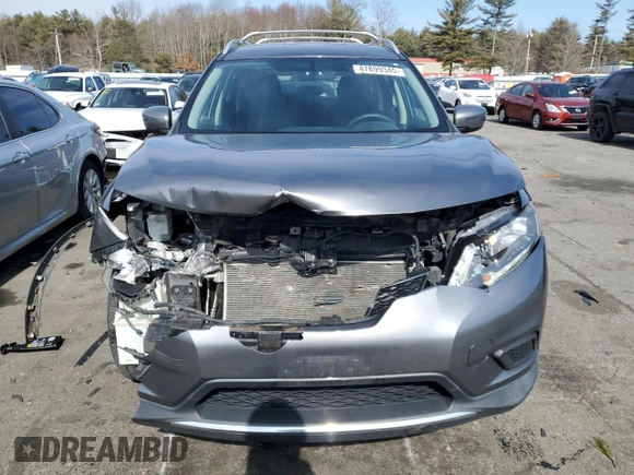 2016 Nissan Rogue S with VIN KNMAT2MV9GP609649, listed as a Copart auction lot 47899345 with 86,407 mi miles and Salvage Title. Bid and sale history available at carsss.com. Image 5.