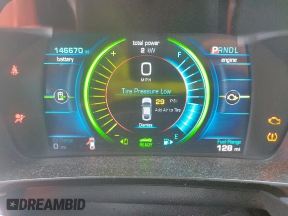 2017 Chevrolet Volt LT with VIN 1G1RC6S53HU100939, listed as a Copart auction lot 72822592 with 146,670 mi miles. Bid and sale history available at carsss.com. Image 9.
