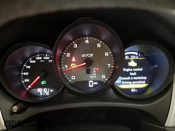 2017 Porsche Macan GTS with VIN WP1AG2A5XHLB51605, listed as a Copart auction lot 58532295 with 80,101 mi miles and Salvage title. Bid and sale history available at DreamBid. Image 9.
