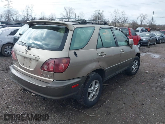 1999 Lexus RX 300 Luxury SUV with VIN JT6HF10U6X0054124, listed as a IAAI auction lot 41566201 with 220,462 mi miles. Bid and sale history available at carsss.com. Image 4.