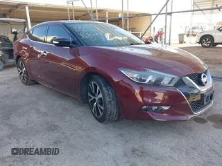 2017 Nissan Maxima SV with VIN 1N4AA6AP0HC442695, listed as a IAAI auction lot 41736289 with 124,423 mi miles. Bid and sale history available at carsss.com. Image 1.