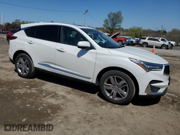 2020 Acura RDX Advance with VIN 5J8TC2H77LL030246, listed as a Copart auction lot 52357305 with 49,442 mi miles and Salvage title. Bid and sale history available at DreamBid. Image 4.