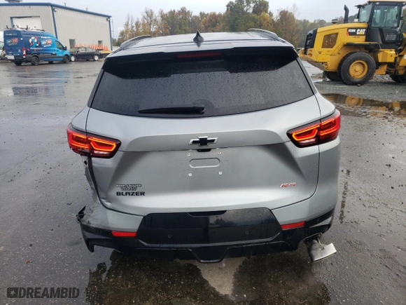 2024 Chevrolet Blazer RS with VIN 3GNKBERS8RS125684, listed as a Copart auction lot 79490124 with 3,833 mi miles and Salvage Title. Bid and sale history available at carsss.com. Image 6.