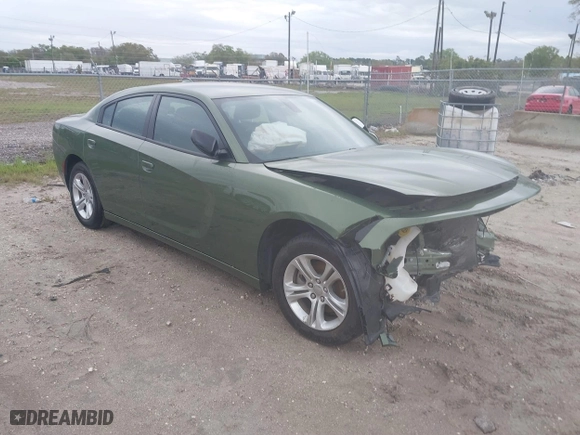 2023 Dodge Charger SXT with VIN 2C3CDXBG8PH608380, listed as a IAAI auction lot 41649203 with 26,450 mi miles. Bid and sale history available at carsss.com. Image 1.