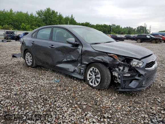 2021 Kia Forte FE with VIN 3KPF24AD7ME379461, listed as a Copart auction lot 55777005 with 74,778 mi miles and Salvage title. Bid and sale history available at DreamBid. Image 4.