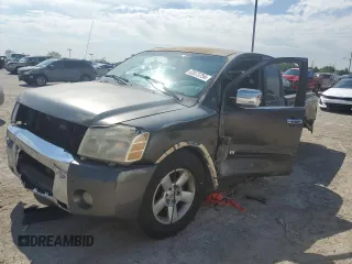 2005 Nissan Titan SE with VIN 1N6AA06A95N555523, listed as a Copart auction lot 62073754 with Not provided miles and Salvage title. Bid and sale history available at DreamBid. Image 1.