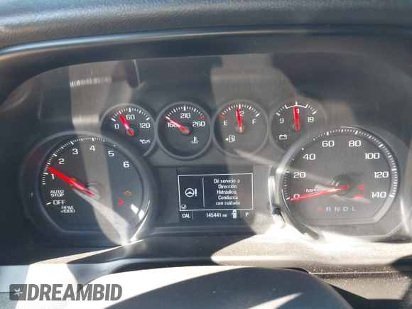 2020 Chevrolet Silverado 1500 Custom with VIN 3GCPWBEK3LG362634, listed as a IAAI auction lot 40904850 with 145,441 mi miles. Bid and sale history available at carsss.com. Image 7.
