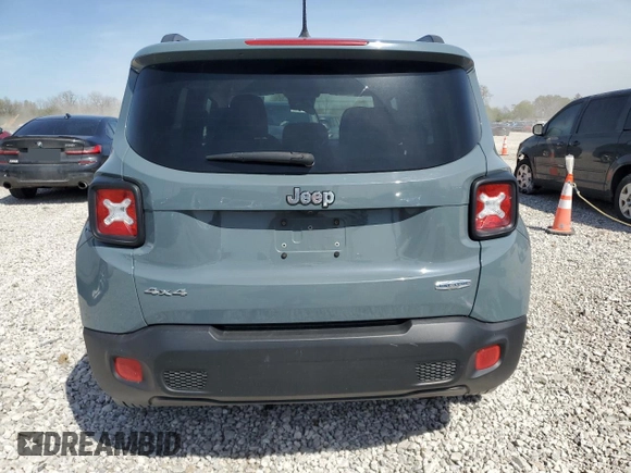 2017 Jeep Renegade Latitude with VIN ZACCJBBB9HPF65454, listed as a Copart auction lot 53787315 with 82,689 mi miles and Salvage Title. Bid and sale history available at carsss.com. Image 6.