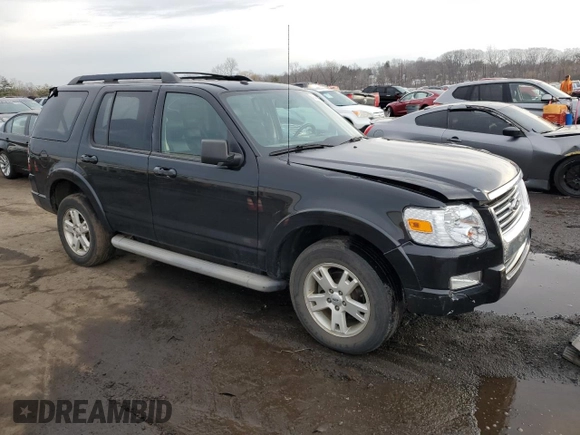 2010 Ford Explorer XLT with VIN 1FMEU7DE6AUA33941, listed as a Copart auction lot 46490885 with 191,004 mi miles and Salvage title. Bid and sale history available at DreamBid. Image 4.