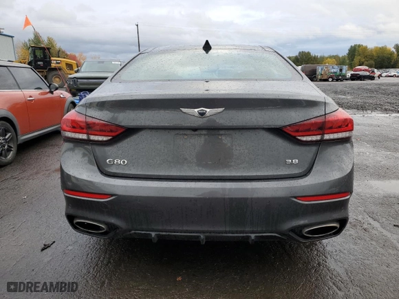2019 Genesis G80 3.8L with VIN KMTFN4JE9KU313199, listed as a Copart auction lot 78506254 with 33,291 mi miles and Salvage Title. Bid and sale history available at carsss.com. Image 6.
