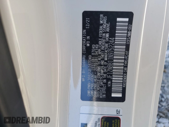 2022 Toyota GR86 with VIN JF1ZNBB11N9752244, listed as a Copart auction lot 48674265 with 0 mi miles and Salvage Title. Bid and sale history available at carsss.com. Image 12.