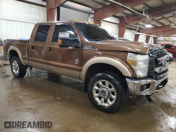 2011 Ford F-350 XL with VIN 1FT8W3BT3BEB87198, listed as a Copart auction lot 87457874 with 194,768 mi miles and Clean Title. Bid and sale history available at DreamBid. Image 4.