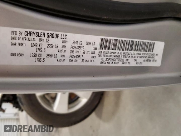 2012 Dodge Journey SXT with VIN 3C4PDDBGXCT356516, listed as a Copart auction lot 61181805 with 112,966 mi miles and Non repairable. Bid and sale history available at DreamBid. Image 13.