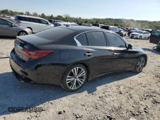 2020 Infiniti Q50 3.0t SPORT with VIN JN1EV7AP9LM203609, listed as a Copart auction lot 75878434 with 22,095 mi miles and Salvage Title. Bid and sale history available at carsss.com. Image 3.