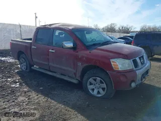 2004 Nissan Titan LE with VIN 1N6AA07B34N501172, listed as a IAAI auction lot 41734614 with 1 mi miles. Bid and sale history available at carsss.com. Image 1.