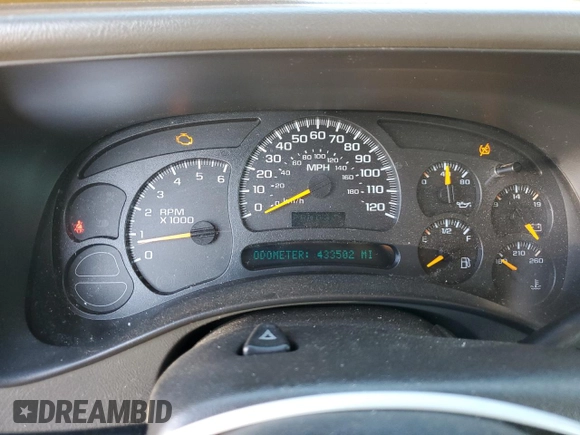 2005 Chevrolet Avalanche Z71 with VIN 3GNEK12Z75G211286, listed as a Copart auction lot 76143034 with 433,502 mi miles and Salvage Title. Bid and sale history available at DreamBid. Image 9.