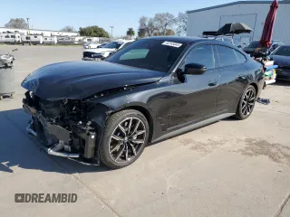 2022 BMW i4 eDrive40 with VIN WBY73AW0XNFN03508, listed as a Copart auction lot 48745045 with 36,417 mi miles and Salvage Title. Bid and sale history available at carsss.com. Image 1.