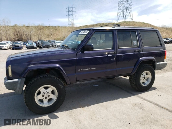 1999 Jeep Cherokee Sport z VIN 1J4FF68S8XL604061, wystawiony jako Copart lot #53175345 z przebiegiem 206 698 mil mil oraz Nie do naprawy • Non repairable. Historia ofert i sprzedaży dostępna na DreamBid. Obrazek 1.