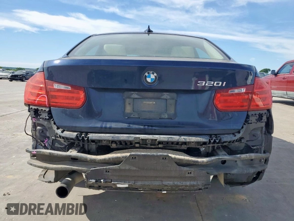 2015 BMW 3 Series 320i with VIN WBA3B1C58FK140327, listed as a Copart auction lot 57999675 with 124,437 mi miles and Salvage title. Bid and sale history available at DreamBid. Image 6.