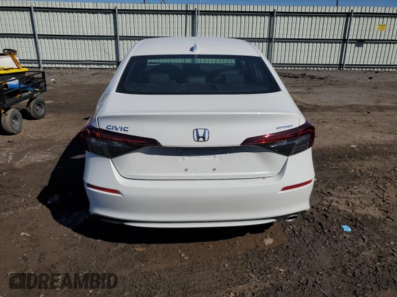 2025 Honda Civic Sport with VIN 2HGFE2F58SH565378, listed as a Copart auction lot 48484155 with 436 mi miles and Salvage Title. Bid and sale history available at carsss.com. Image 6.