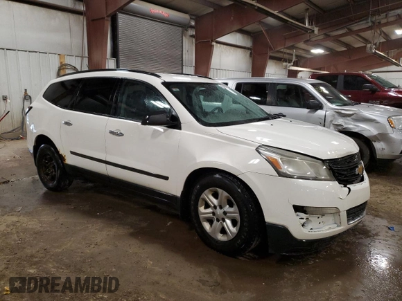 2013 Chevrolet Traverse LS with VIN 1GNKRFED5DJ184999, listed as a Copart auction lot 52169635 with 0 mi miles and Clean Title. Bid and sale history available at carsss.com. Image 4.
