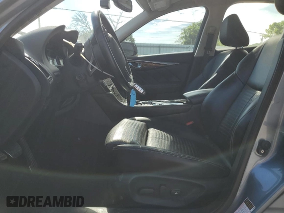 2015 Infiniti Q50 Premium with VIN JN1BV7AR8FM401557, listed as a Copart auction lot 54860485 with 71,214 mi miles and Salvage title. Bid and sale history available at DreamBid. Image 7.