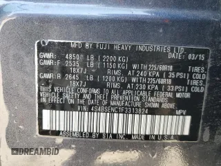 2015 Subaru Outback Limited z VIN 4S4BSENC1F3313824, wystawiony jako Copart lot #56659305 z przebiegiem 106 133 mil mil oraz Szkoda całkowita • Salvage title. Historia ofert i sprzedaży dostępna na DreamBid. Obrazek 14.