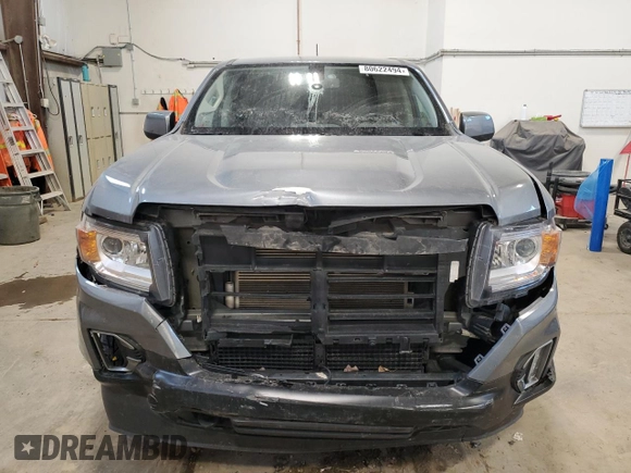 2021 GMC Canyon 4WD Elevation with VIN 1GTG6CEN2M1210019, listed as a Copart auction lot 80622494 with 75,755 mi miles and Salvage Title. Bid and sale history available at carsss.com. Image 5.