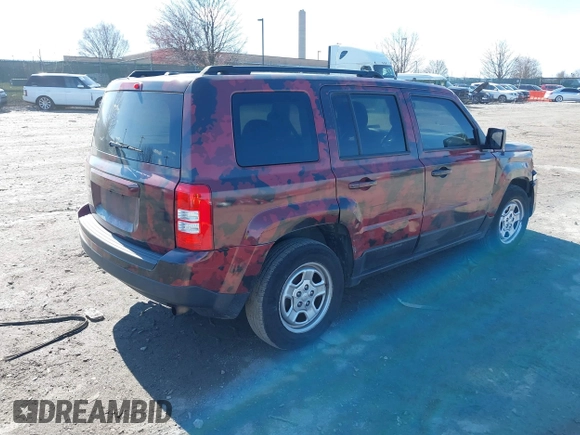 2017 Jeep Patriot Sport with VIN 1C4NJPBA1HD149040, listed as a IAAI auction lot 41875505 with 124,125 mi miles and . Bid and sale history available at DreamBid. Image 4.