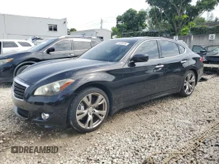 2013 Infiniti M with VIN JN1BY1AP5DM514849, listed as a Copart auction lot 72039104 with 100,711 mi miles and Salvage Title. Bid and sale history available at carsss.com. Image 1.