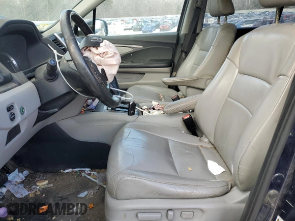 2017 Honda Pilot EX-L with VIN 5FNYF6H53HB035987, listed as a Copart auction lot 45834495 with 163,365 mi miles and Non Repairable. Bid and sale history available at DreamBid. Image 7.