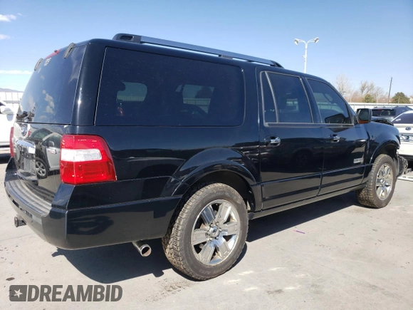 2008 Ford Expedition EL Limited with VIN 1FMFK20518LA45546, listed as a Copart auction lot 48711185 with 117,534 mi miles and Salvage Title. Bid and sale history available at carsss.com. Image 3.